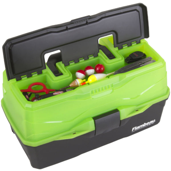FLAMBEAU Classic 3-Tray -Frost Series Green 6383FG