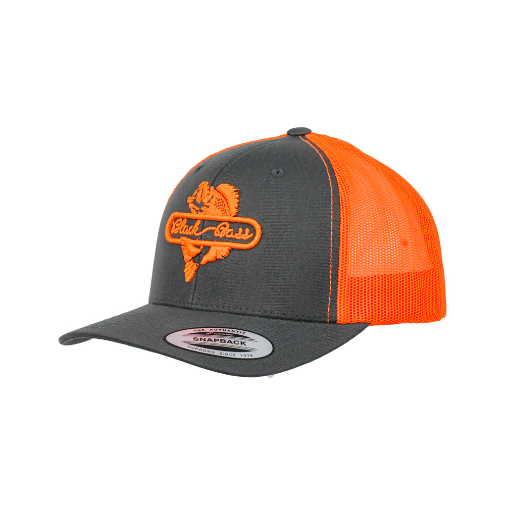 Black Bass Gorra Panel Snapback Charcoal/Orange 6606TCHNO-ONE