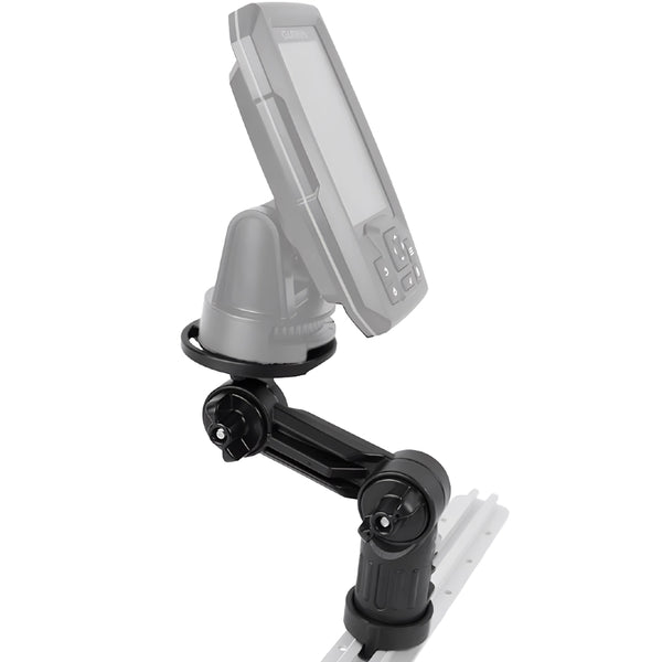 YAKATTACK Round Base Fish Finder Mount with Track Mounted LockNLoad Mounting System FFP-1005