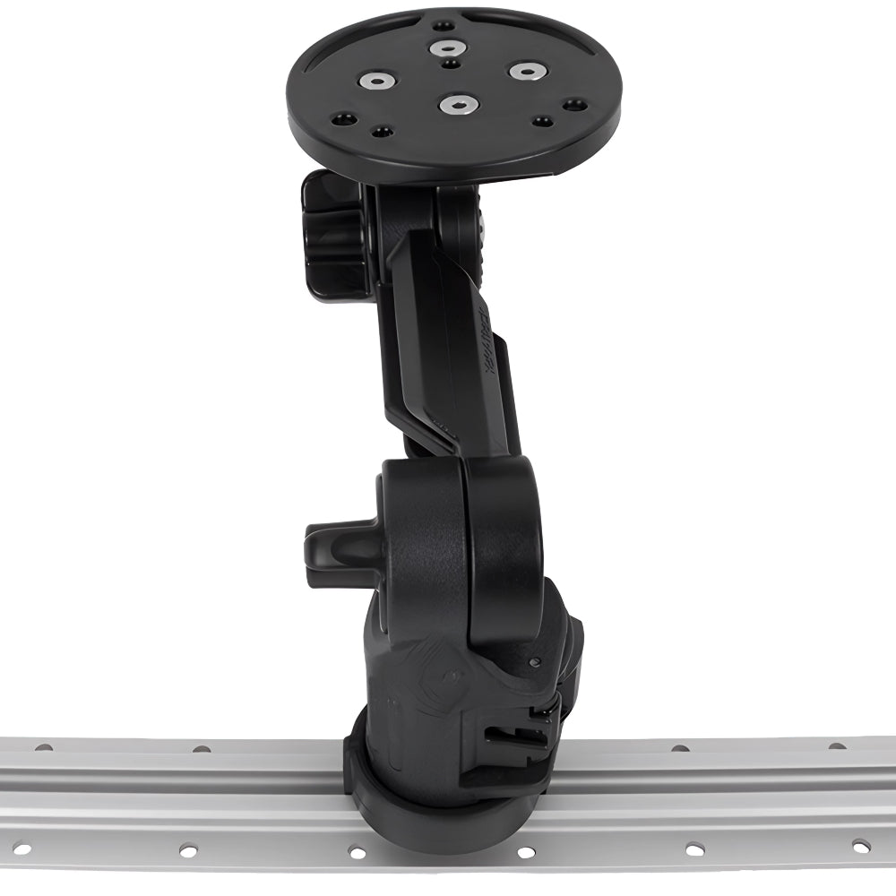 YAKATTACK Round Base Fish Finder Mount with Track Mounted LockNLoad Mounting System FFP-1005