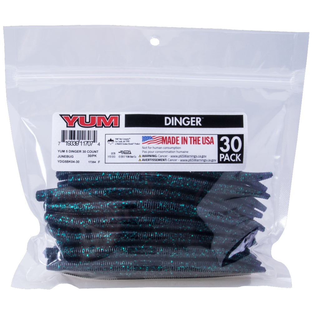 YUM Dinger 5" YDG5BK (30 Piezas)