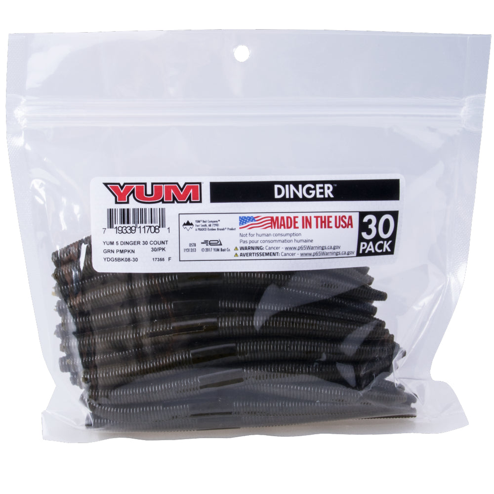 YUM Dinger 5" YDG5BK (30 Piezas)