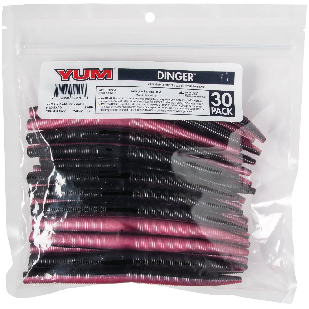 YUM Dinger 5" YDG5BK (30 Piezas)