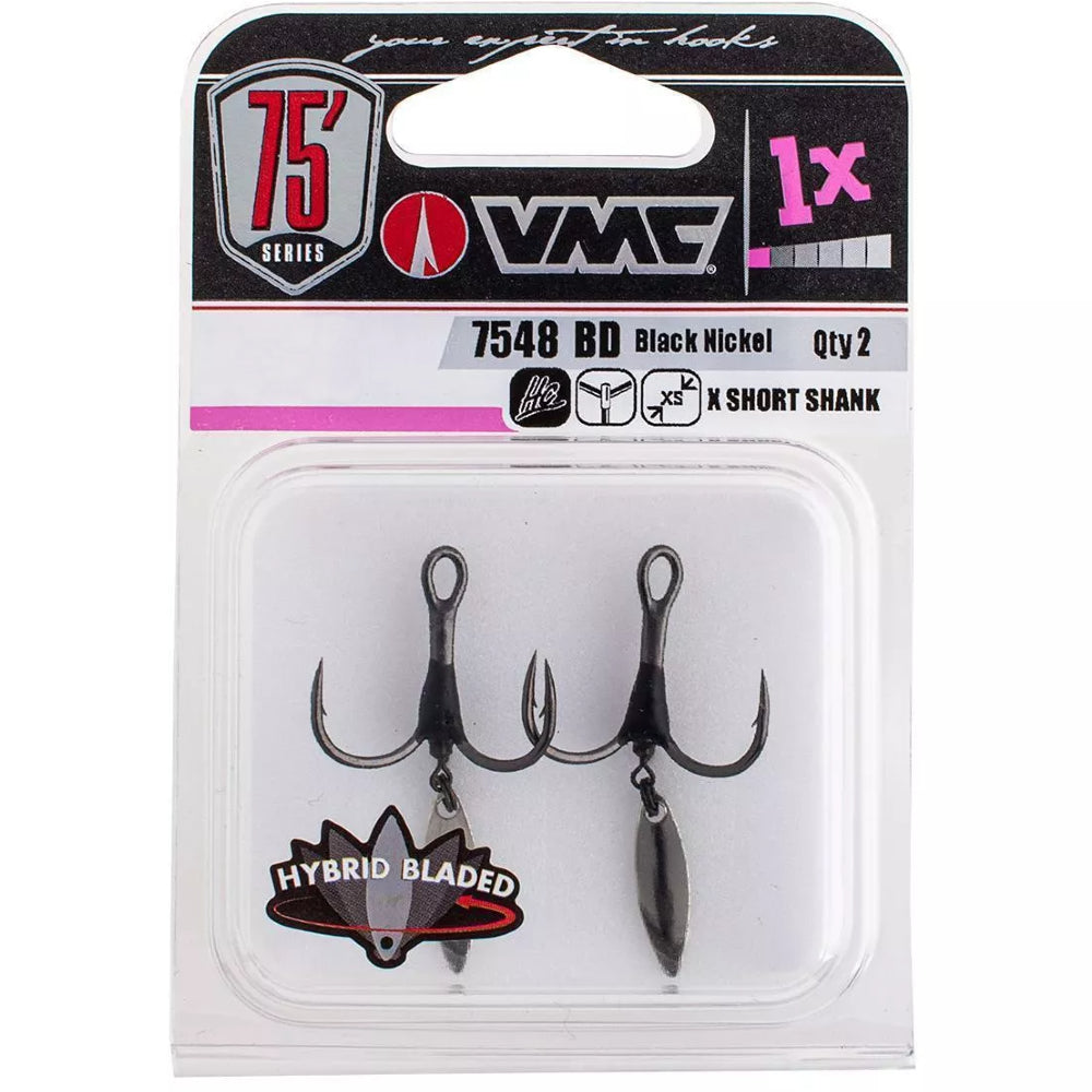 VMC Bladed Hybrid Treble X Short Shank 7548BD (2 Piezas) – Articulosdepesca.mx