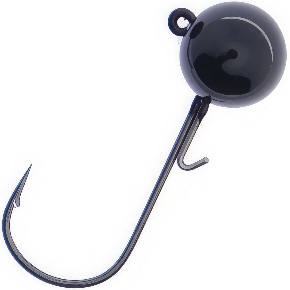 X ZONE LURES Tungsten Ball Head Jig 1/0 TBJ14BK