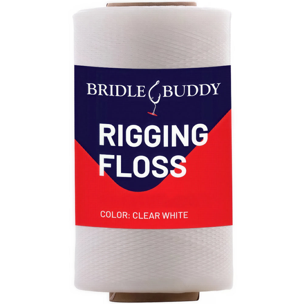 BRIDLE BUDDY Rigging Floss 70 LBS Clear White