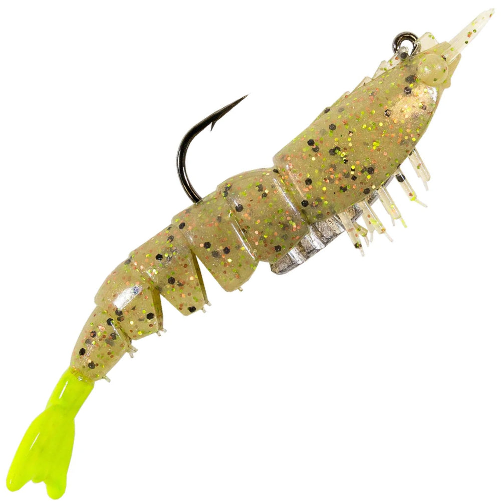 Zman Soft Köder Shrimpz Rigged 3.5 Zoll 2 per pack Shrimp Po Boy (1423 Zman Soft Köder Shrimpz Rigged 3.5 Zoll 2 per pack Shrimp Po Boy (1423