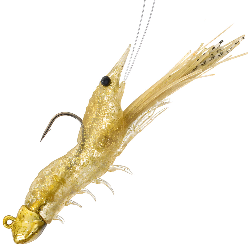 LIVE TARGET Fleeing Shrimp Soft Plastic 3.5" SSJ85SK (2 Piezas)