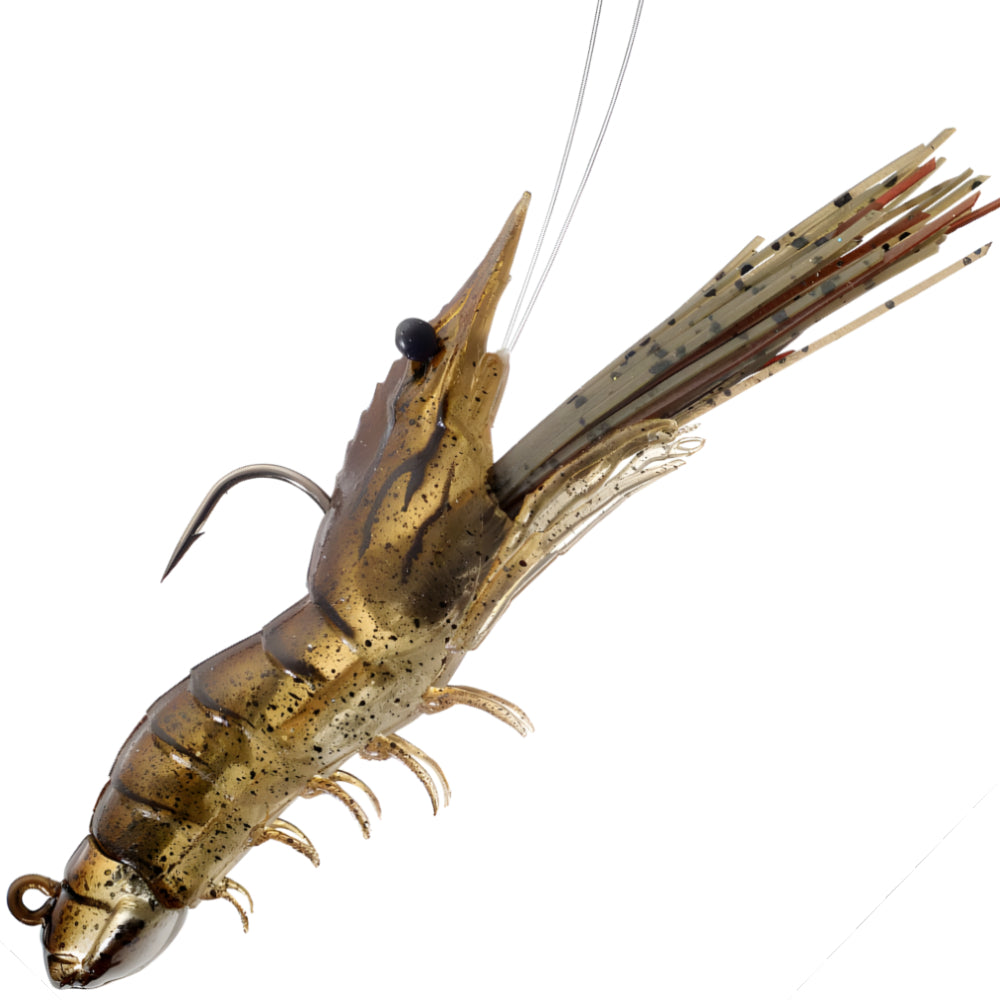 LIVE TARGET Fleeing Shrimp Soft Plastic 3.5" SSJ85SK (2 Piezas)