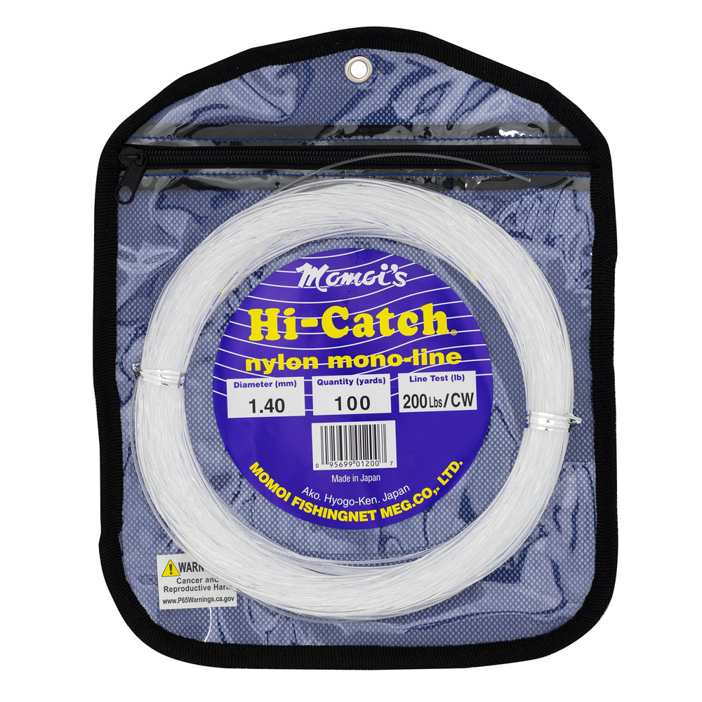 MOMOI Leader Hi-Catch 200 LBS/100 YDS Clear White