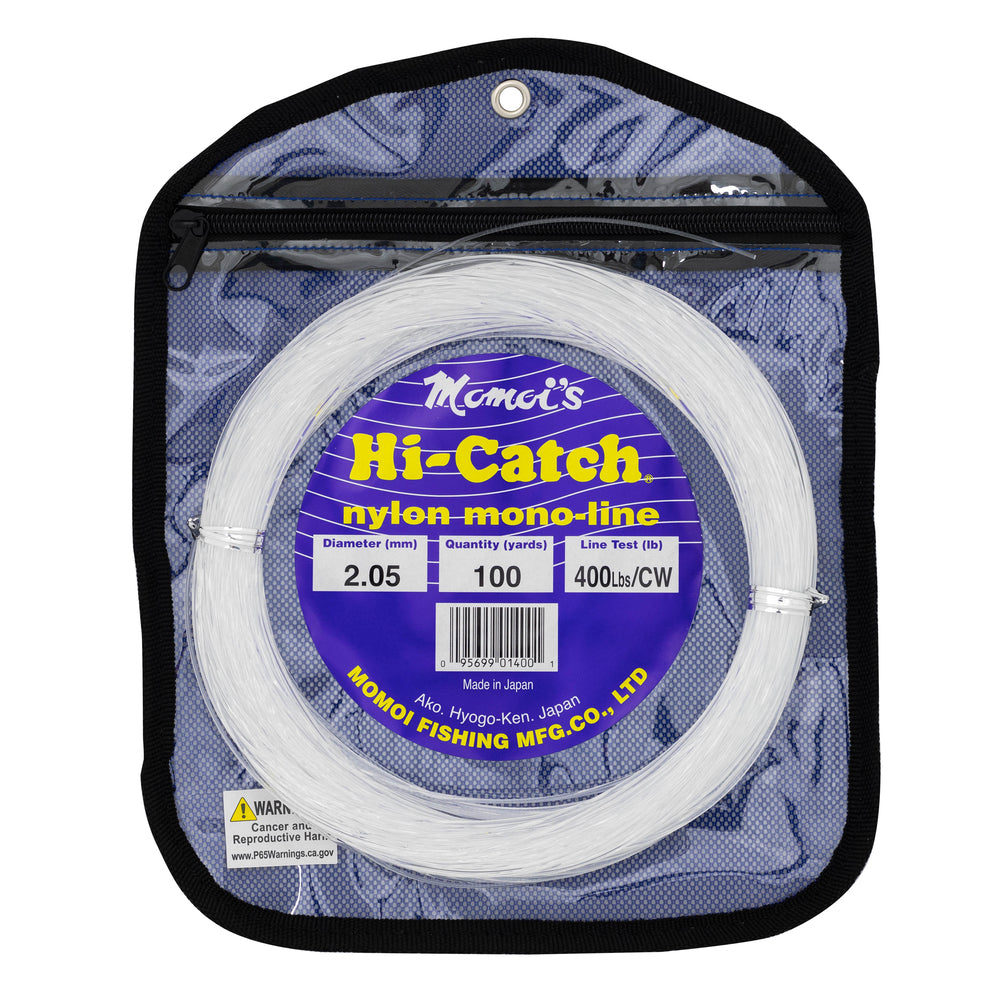 MOMOI Leader Hi-Catch 400 LBS /100 YDS Clear White