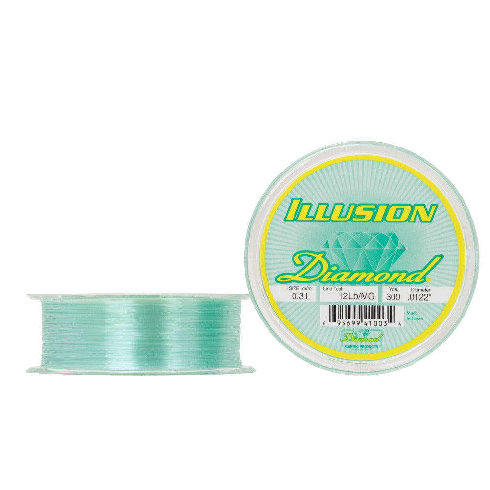 MOMOI Diamond Monofilamento Illusion 12 LBS/300 YDS Mystic Green