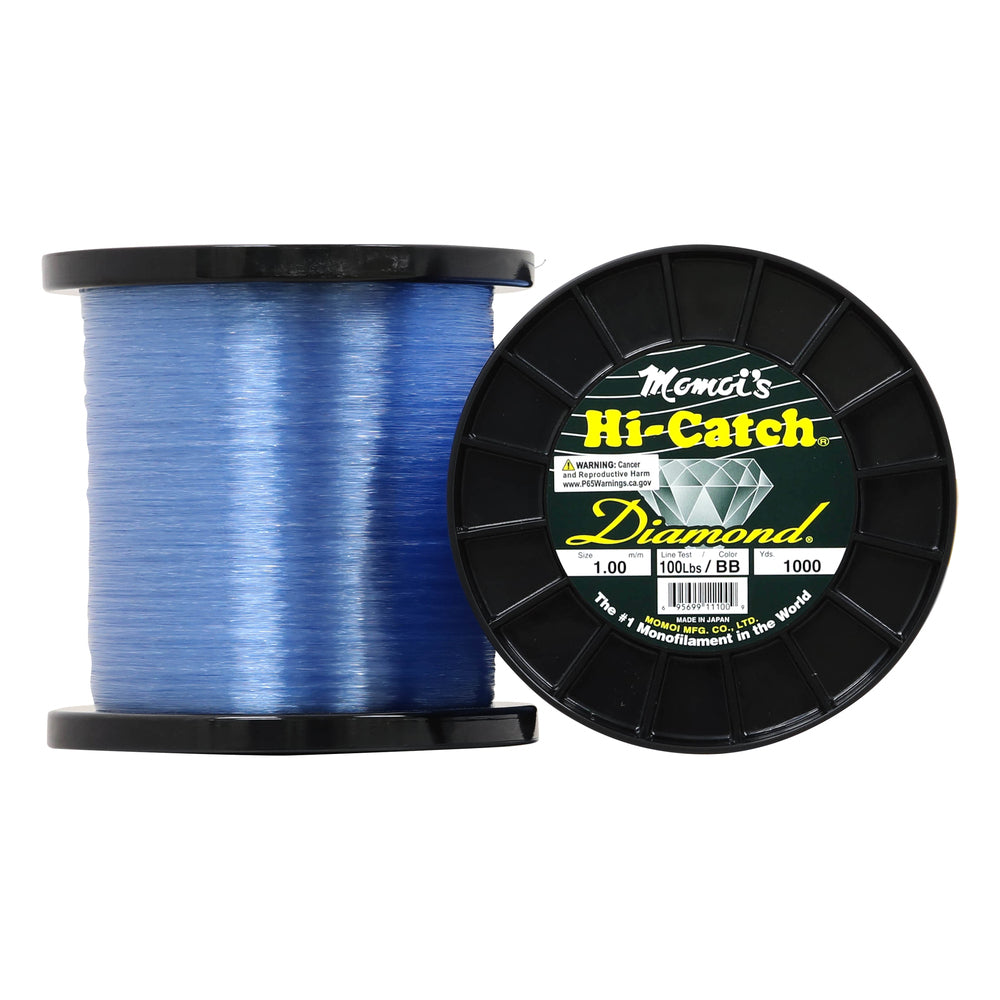 MOMOI Monofilamento Hi-Catch Diamond 100 LBS/1000 YDS Brilliant Blue ...