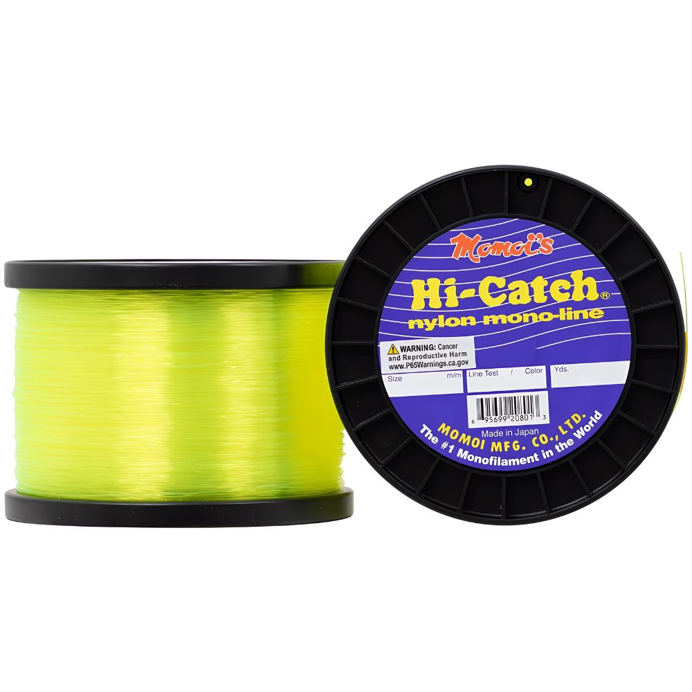 MOMOI Monofilamento Hi-Catch 100 LBS/3050 YDS Fluorescent Yellow