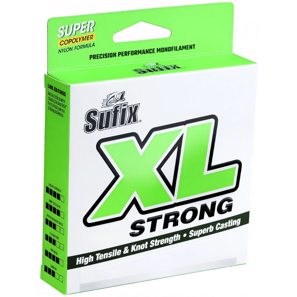 SUFIX Monofilamento XL Strong 12 LBS/110 YDS Clear DS1XL025011A9X