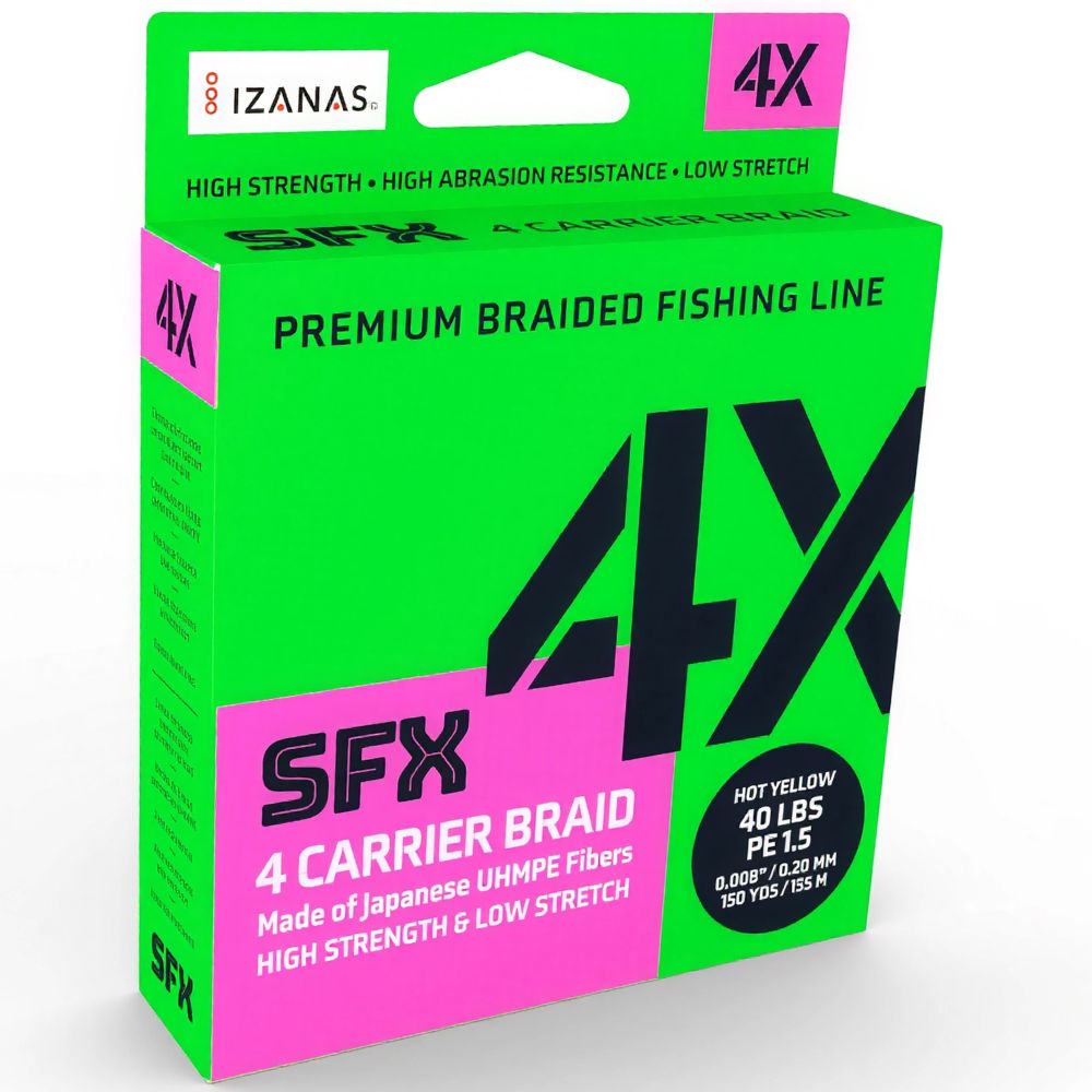 SUFIX Linea Trenzada SFX 4X 40 LBS/300 YDS Lo-vis Green SFX4B285GR300Y