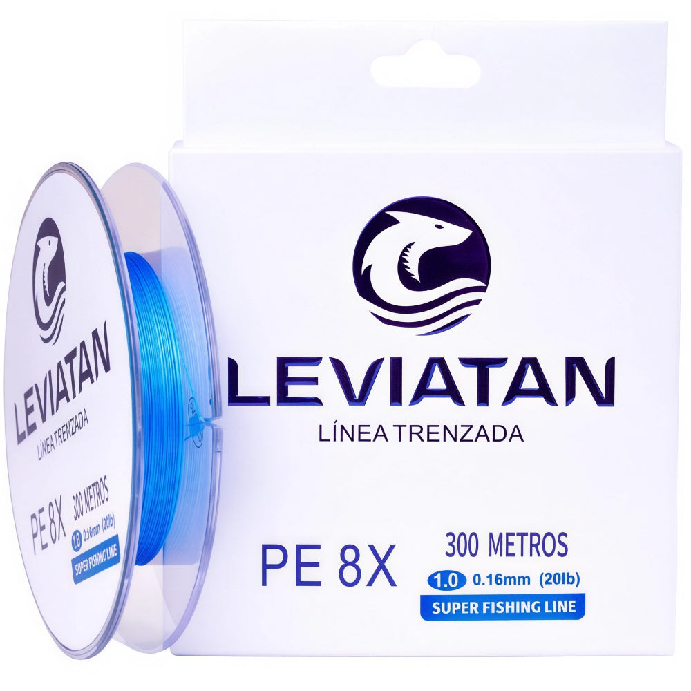 LEVIATAN Linea Trenzada 8X 20 LBS/330 YDS Blue LVTN8S20300BLUE