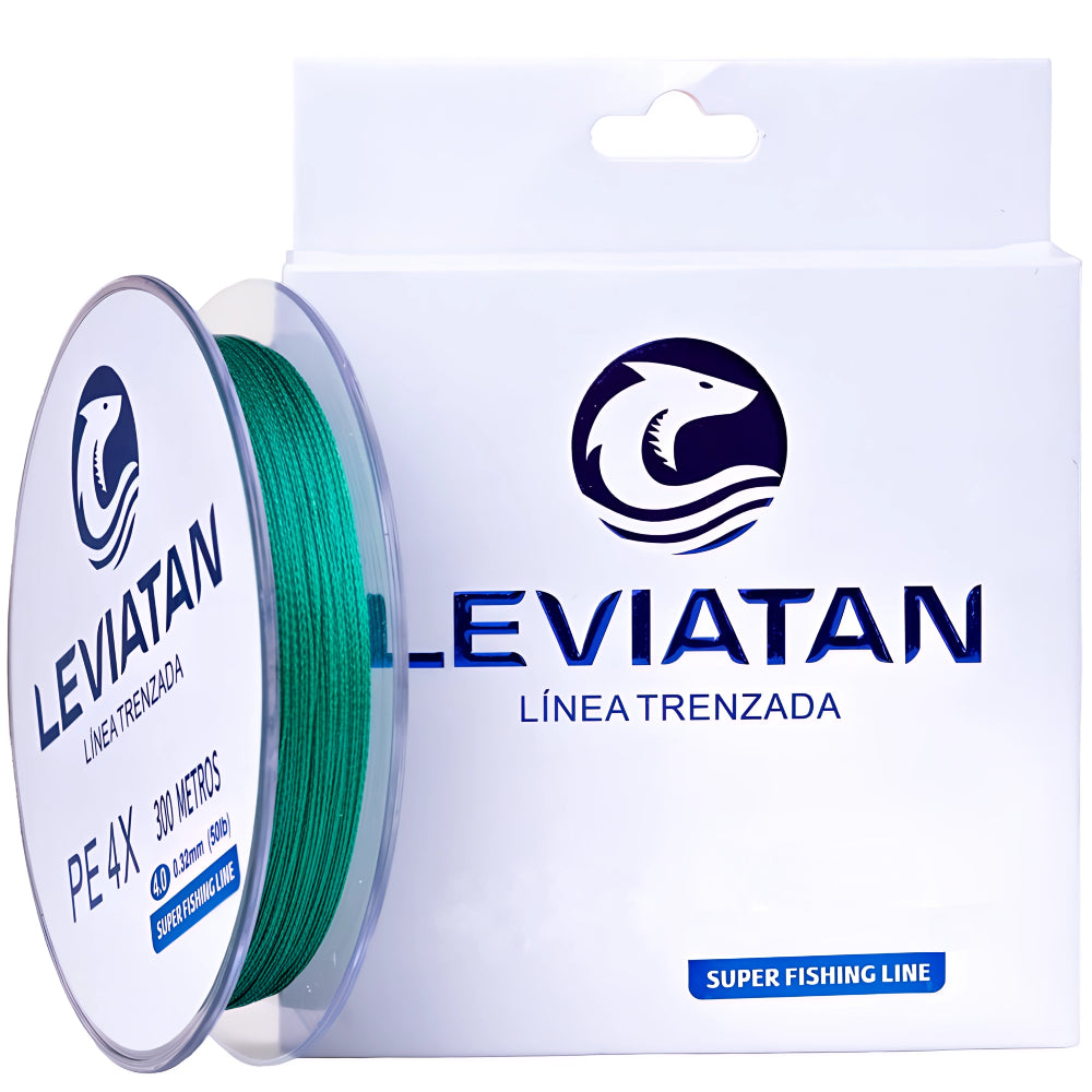 LEVIATAN Linea Trenzada 4X 20 LBS/330 YDS Green LVTN4S20300GREEN