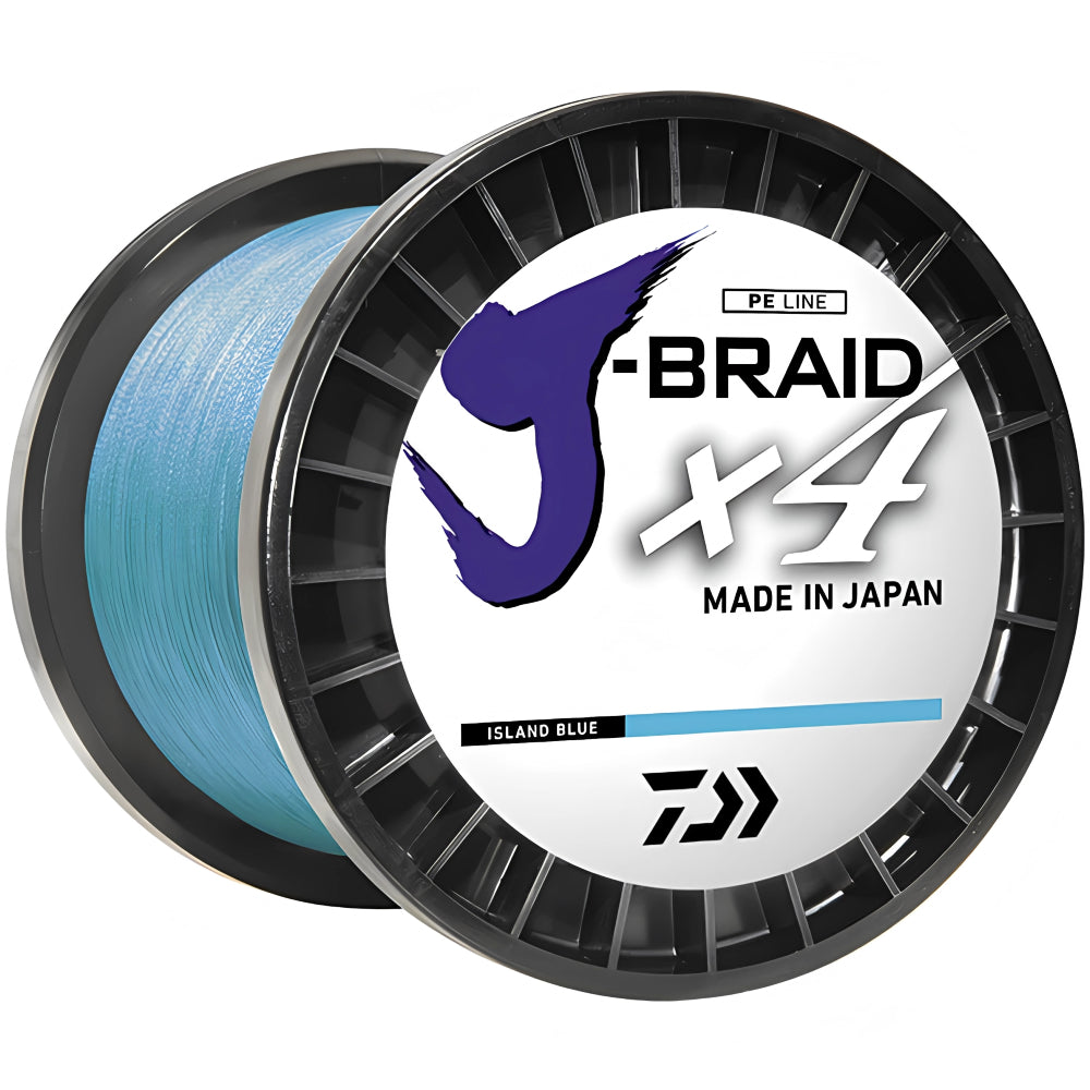 DAIWA Linea Trenzada J-Braid X4 80 LB/3000 YDS Island Blue JB4U80-3000IB