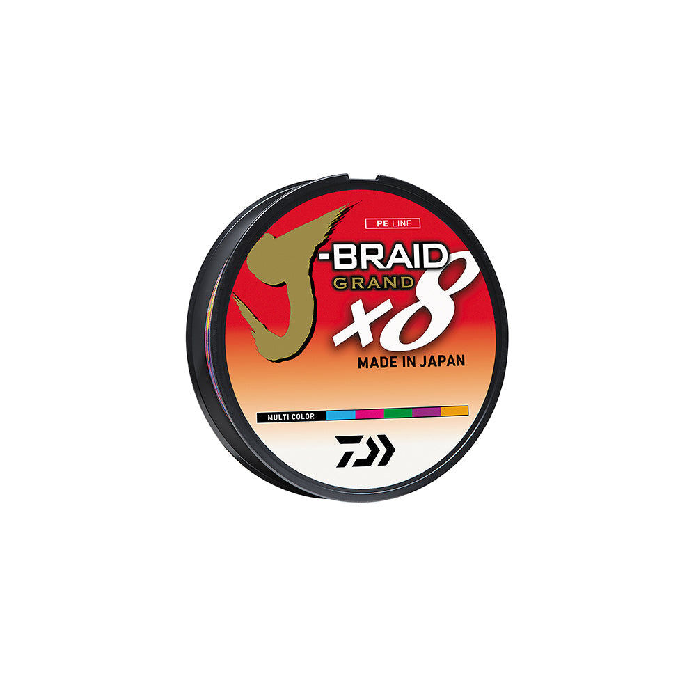 DAIWA Linea Trenzada J-Braid X8 Grand 65 LB/550 YDS Multicolor JBGD8U65-550MU