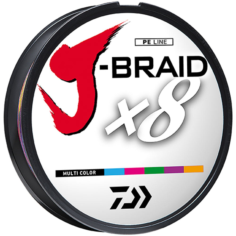 DAIWA Linea Trenzada J-Braid X8 30 LB/330 YDS Multicolor JB8U30-300MU