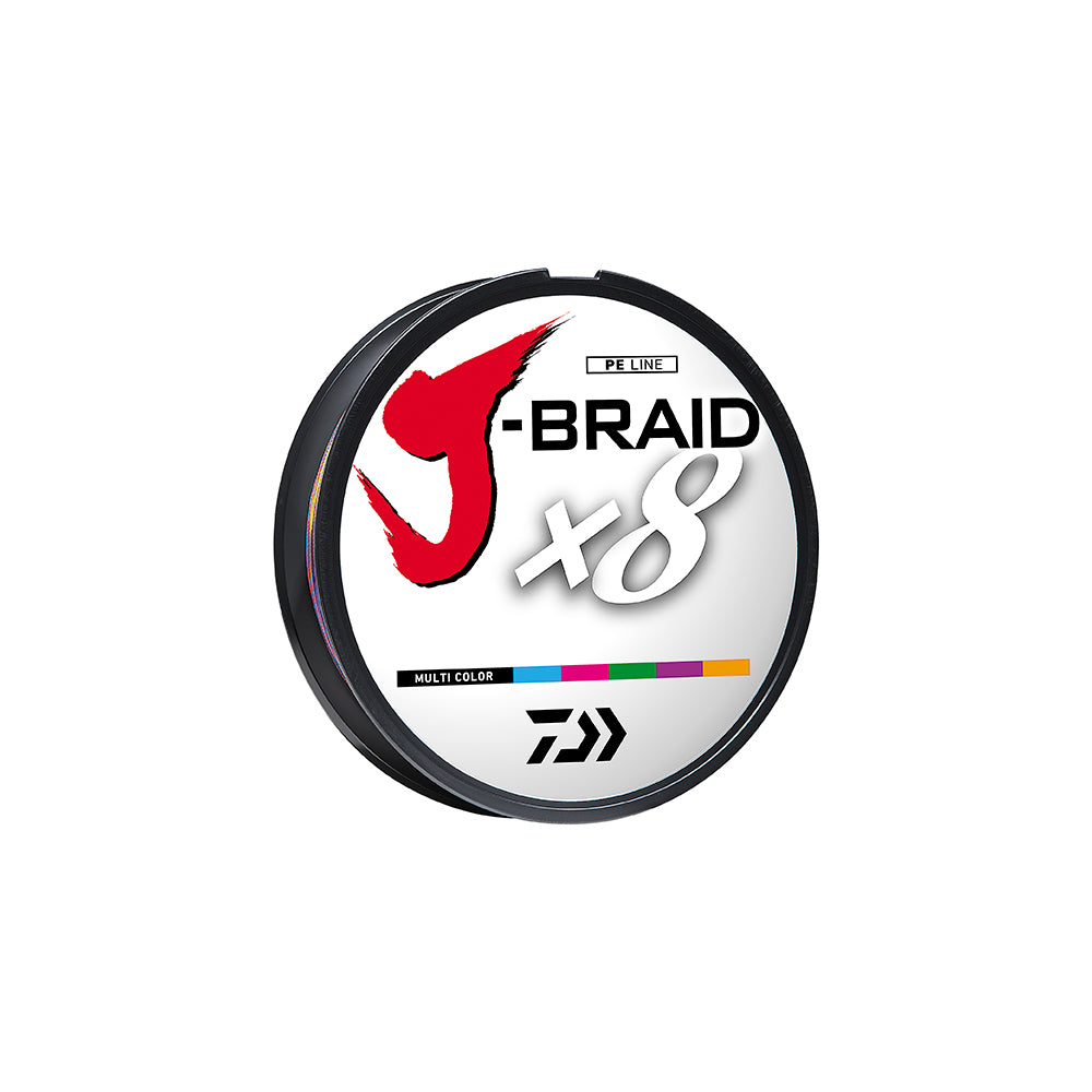 Daiwa - J-Braid X8 - (50 lb - 330Y) Multicolor [JB8U50-300MU