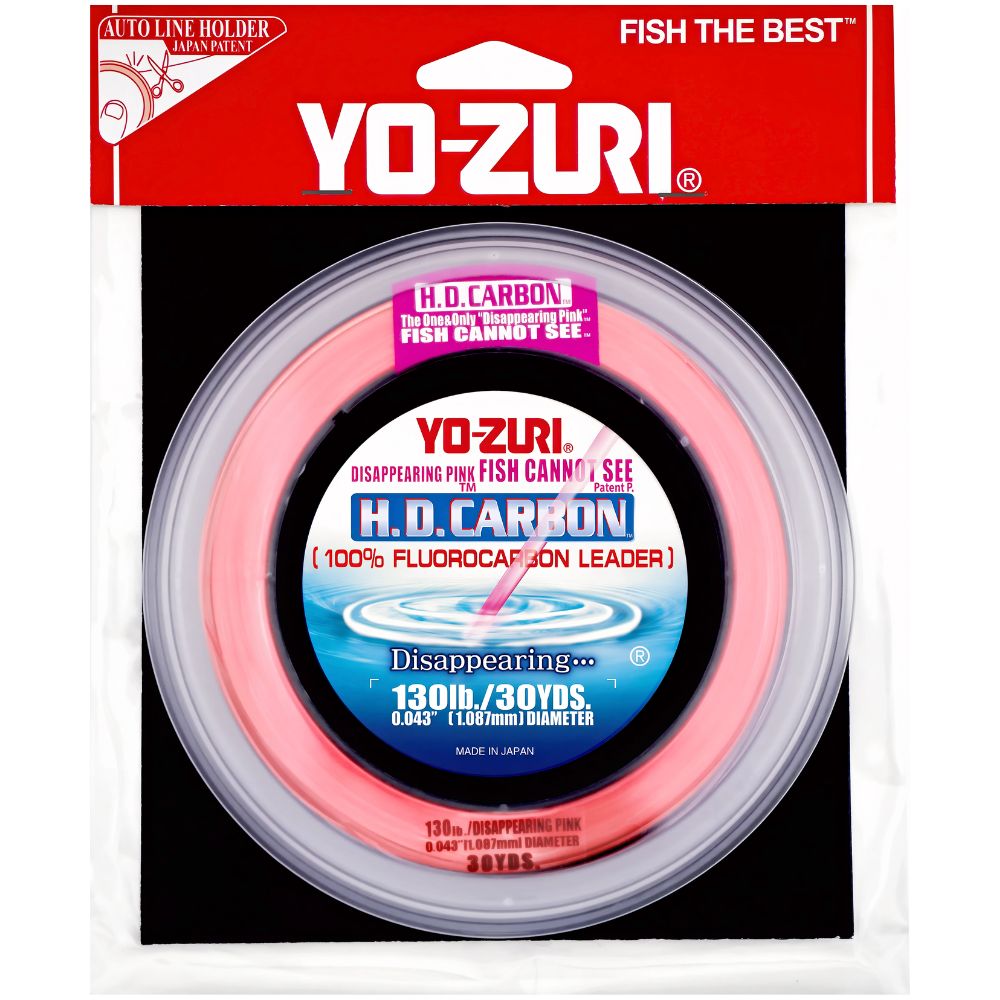 YO-ZURI Fluorocarbono HD Carbon Disappearing Pink 30 LBS/30 YDS HD30LBDP