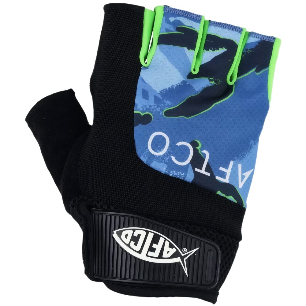 AFTCO Short Pump Gloves Blue Camo GLOVESP3-BCAM