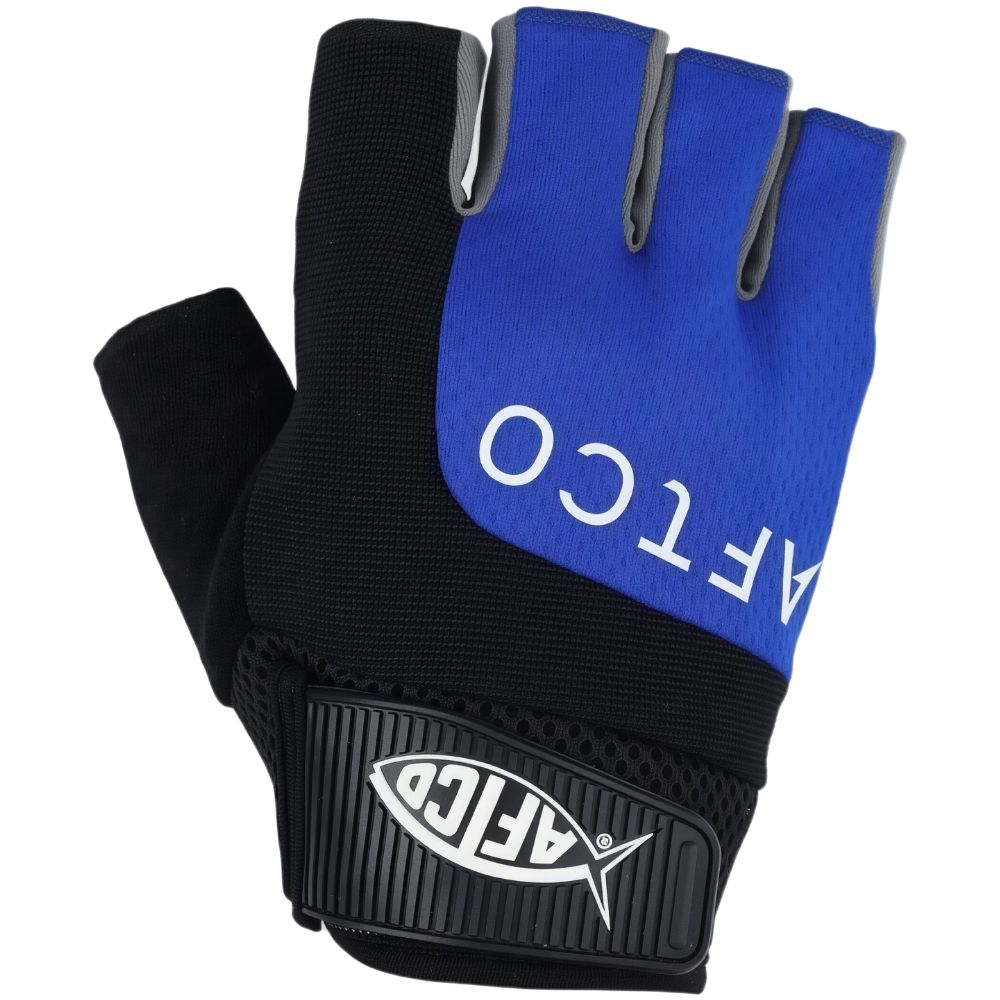 AFTCO Short Pump Gloves Blue GLOVESP3-BLUE
