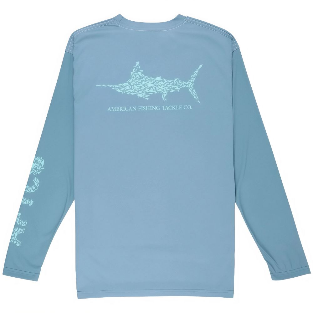 AFTCO Jersey Performance Jigfish Manga Larga M61108-SBLU