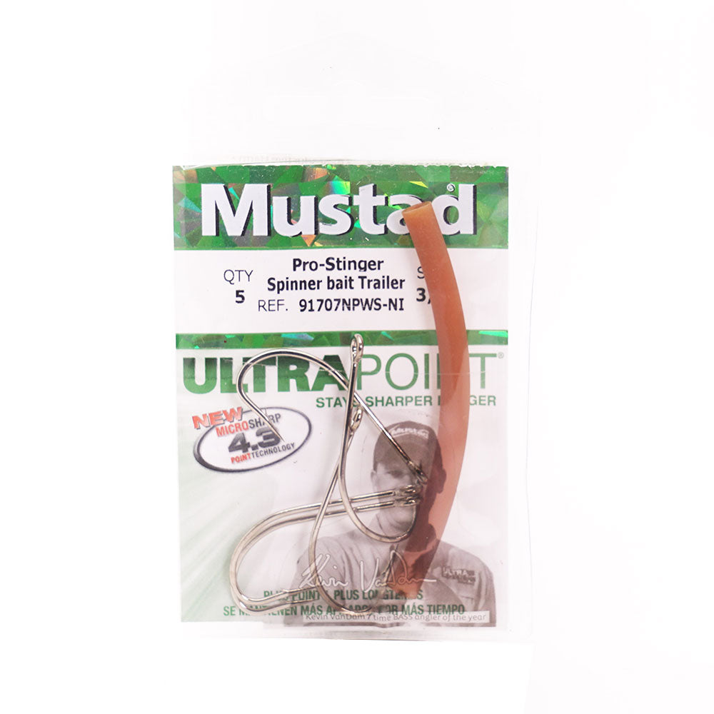 MUSTAD Anzuelo Spinner Bait Trailer Hook With Stopper 91707NPWS
