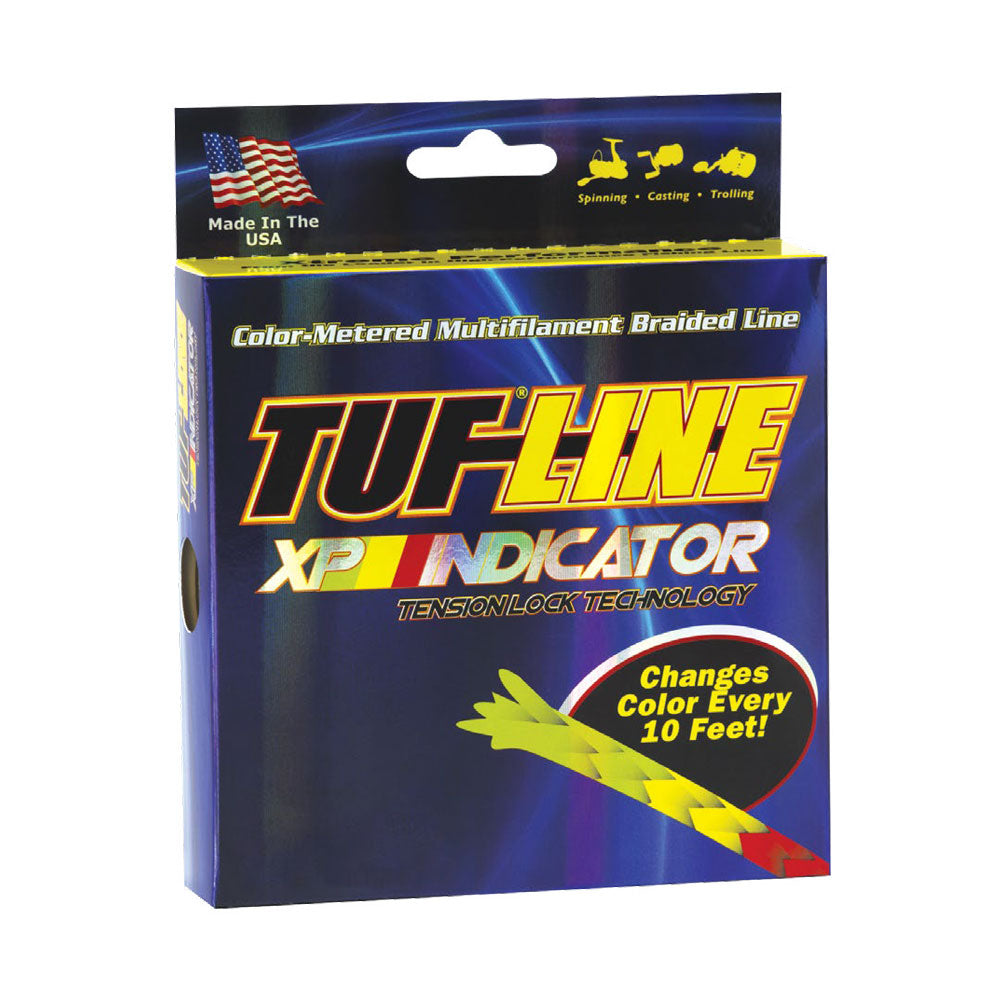 TUF LINE Trenzado XP Indicator 65 LBS/300 YDS Multicolor XP65300IN Articulosdepesca.mx