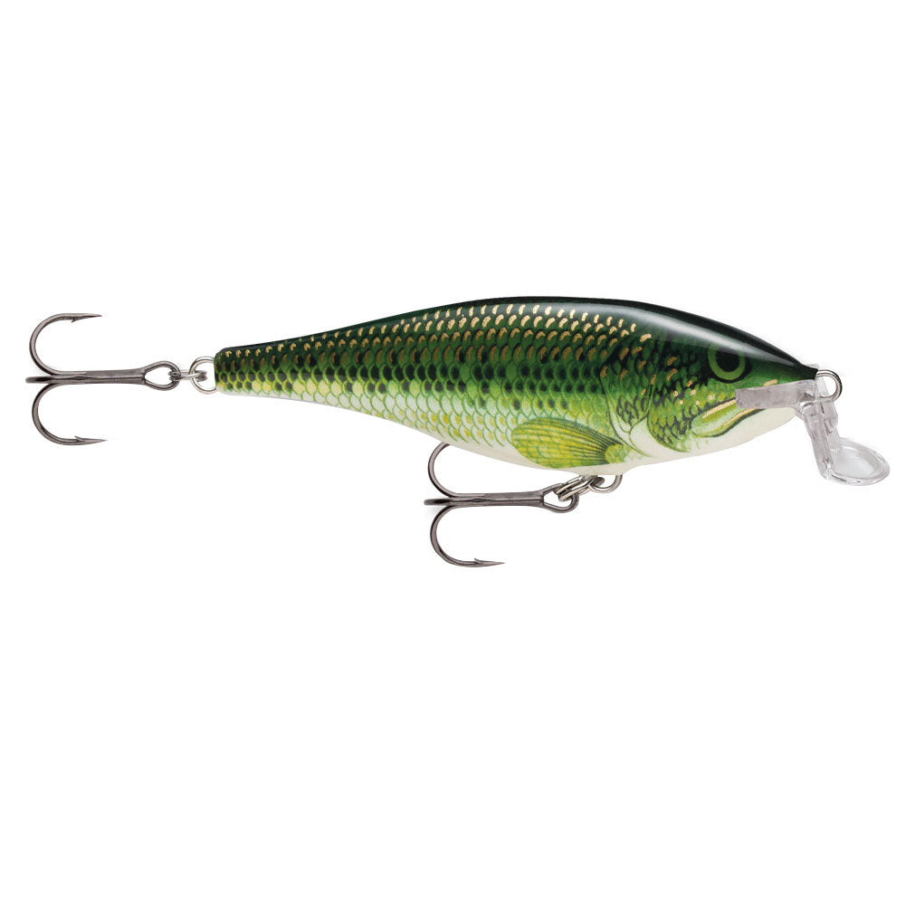 Esca Rapala Shad Rap Runner SSR 9 Cm Colore Oro (G) - Crankbait In Legno Di Balsa